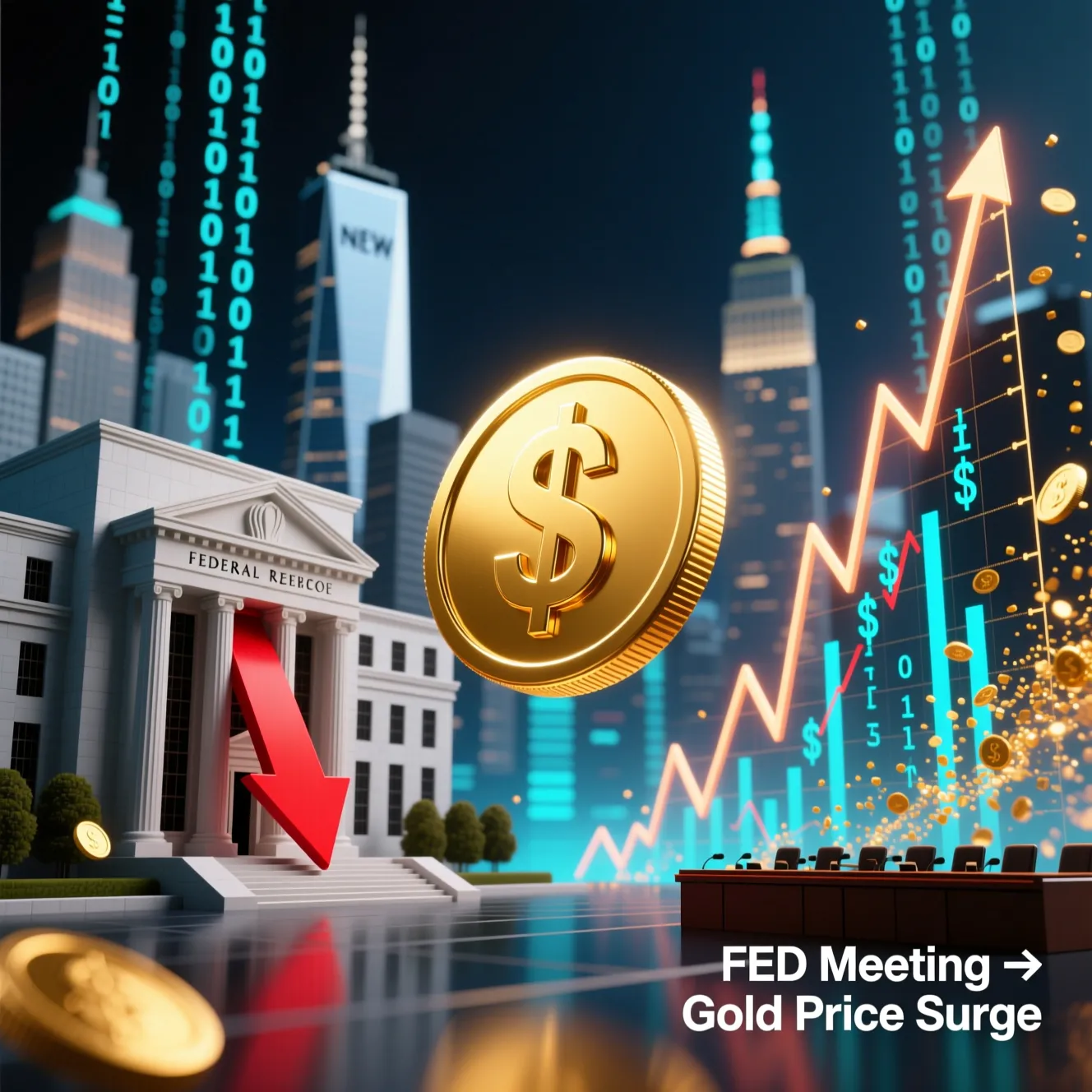 نشست تعیینکننده فدرال رزرو برای قیمت طلای جهانی در هفته آینده: آیا صعود بزرگ در راه است؟