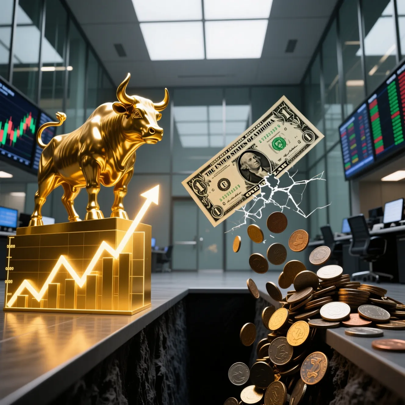 واگرایی قیمت طلای آب شده و سکه: دلار بازار را به کدام سمت می‌برد؟ (پیش‌بینی آبان)