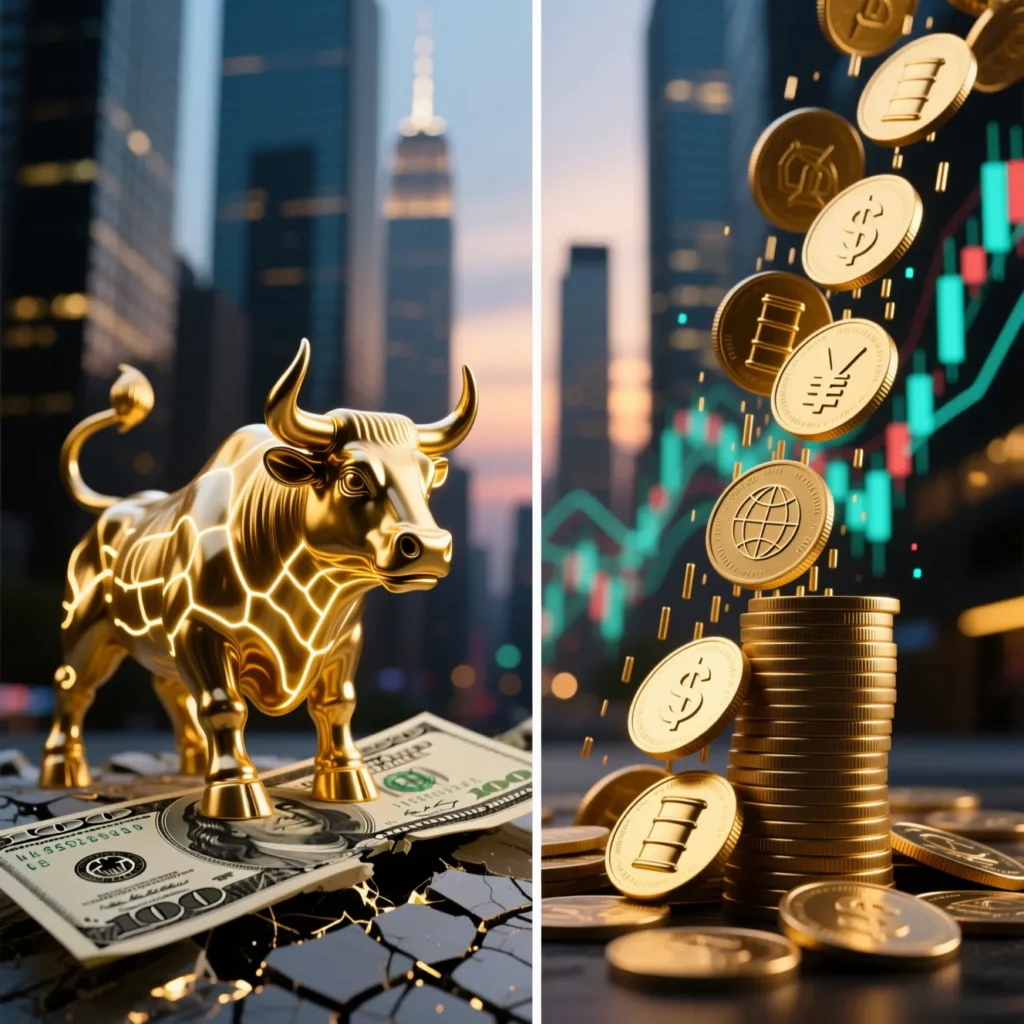 واگرایی قیمت طلای آب شده و سکه: دلار بازار را به کدام سمت می‌برد؟ (پیش‌بینی آبان)