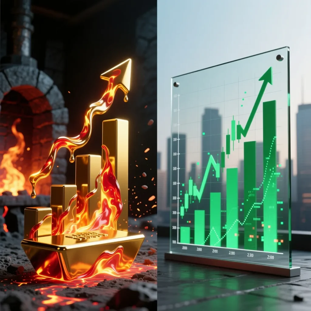 مقایسه سود طلای آب شده و بورس:کدام روش در ۱۴۰۴ کمهزینهتر و پرسودتر است؟